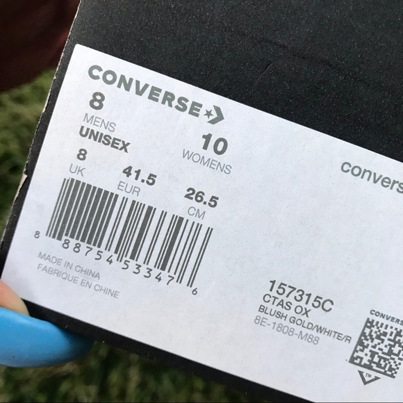 NWB CONVERSE ALL-STAR LOWTOP WOMENS SIZE 8 - Picture 7 of 8